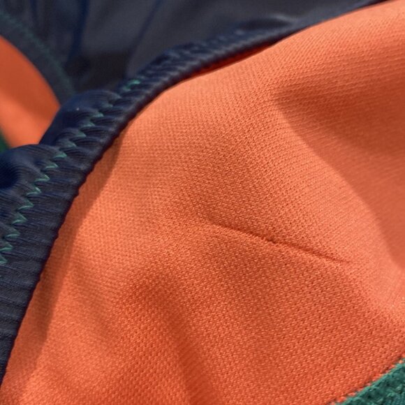 Jessica Simpson NWT Colorblock Strapless One-Piece Swimsuit Teal Coral Navy - S - Picture 7 of 8